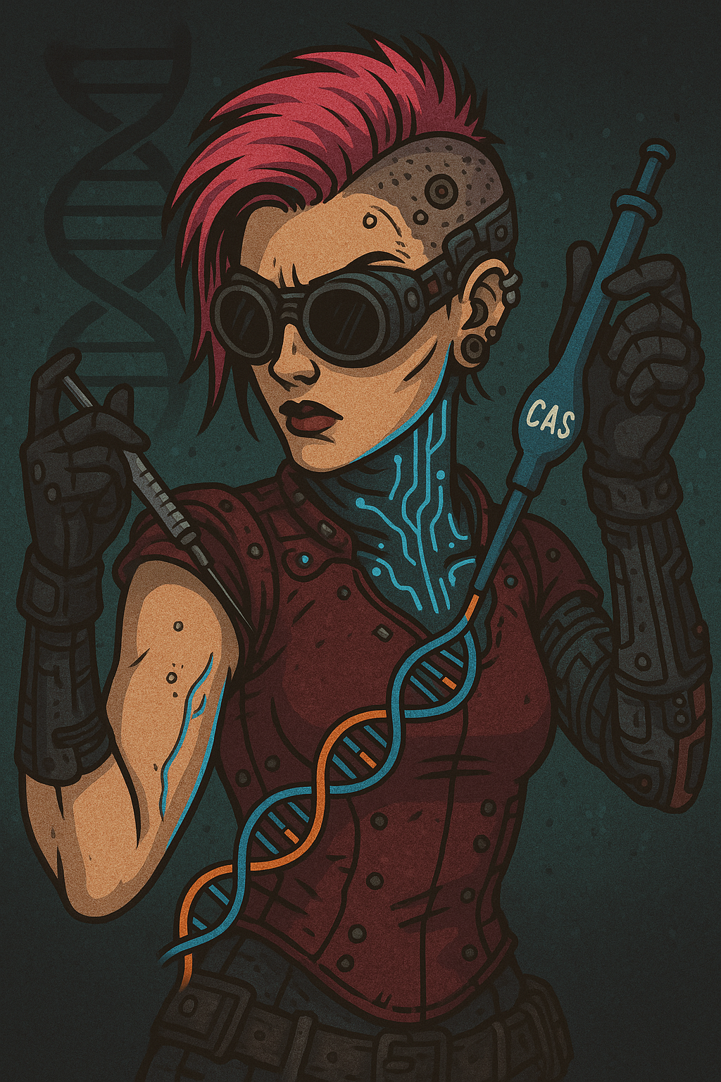Biopunk CRISPR artwork