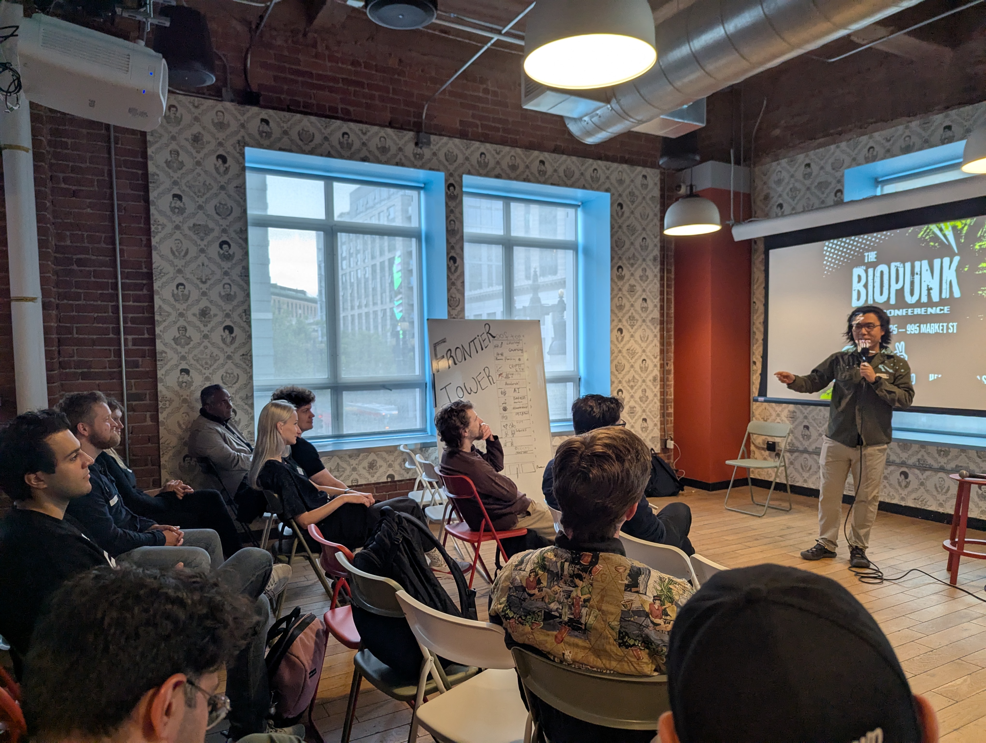 Biopunk community gathering